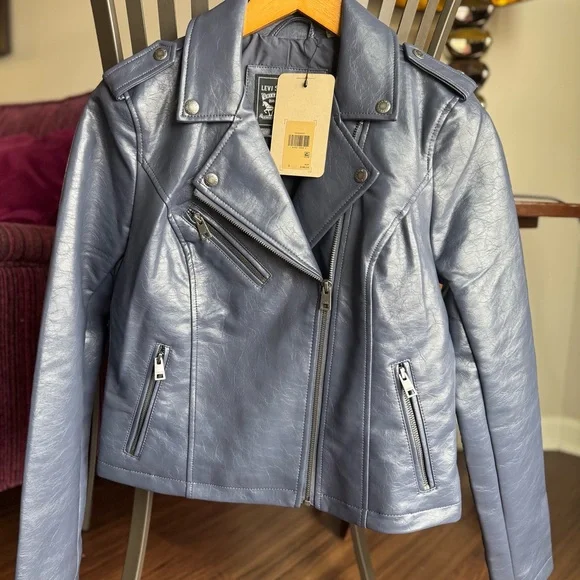 Levi’s Faux Leather Moto Jacket NWT - Picture 8 of 10